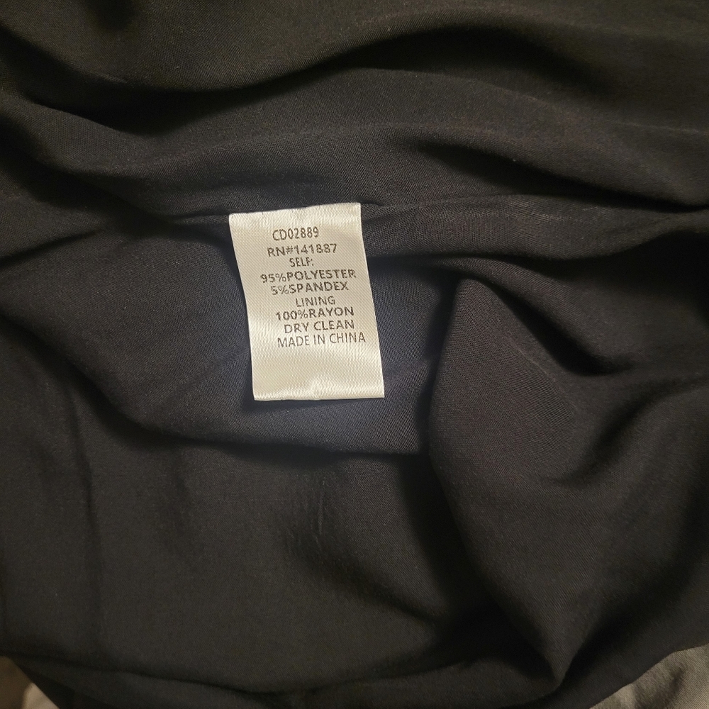 TCEC Black Tiered Dress with Rhinestone Collar Size M - Picture 4 of 4